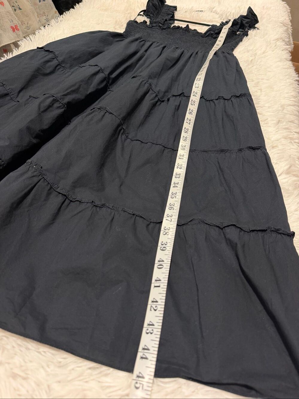 Hill House Home Ellie Nap Cotton Midi Dress in Black XL - Picture 5 of 7